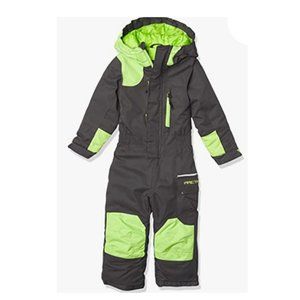 Kids Green and Black Snowsuit